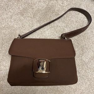 Vintage Ferragamo brown hand bag